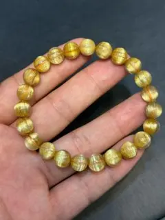 ⭐︎【天然】タイチンルチルクオーツ ブレスレット 8mm 16.9g - メルカリ