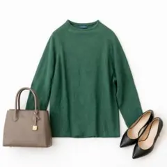 URBAN RESEARCH♡コットンニット ラグランスリーブ グリーン 38のサムネイル