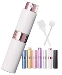 香水アトマイザー アトマイザー 香水 漏れない 8ml 持ち運び ホワイト
