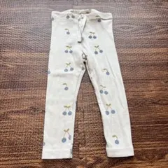 ZARA チェリー柄 リブレギンス 92cm