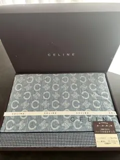 CELINE セリーヌ タオルケット Cマカダム トリオンフ ブルー - メルカリ