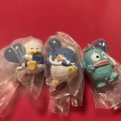 ガチャガチャ　サンリオ　あひるのぺっクルとタキシードサムとハンギョドンのセット