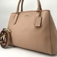 極美品✨COACH コーチ マーゴット 2way ハンドバッグ ピンクベージュ