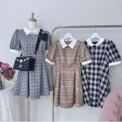 evelyn チェックチョーカーOP ブラック