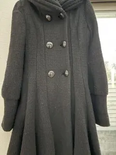EPoca ブラック ロングコート ITL 40 美品❤️のサムネイル