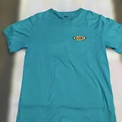 X-girl 半袖Tシャツ ターコイズブルー Sサイズのサムネイル