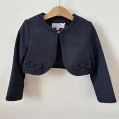 エニィファム 110 フォーマル ジャケット ボレロ リボン ネイビー