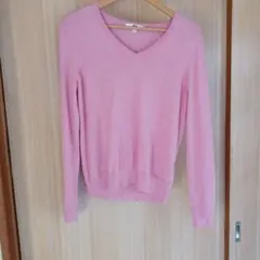 UNIQLO ピンク 　カシミア　 Lサイズ