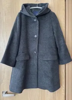 SLOBE IENA シャギーコート　フード付きコート グレー