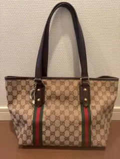 GUCCI GGキャンバス トートバッグ シェリーライン - メルカリ