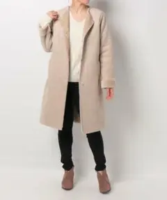 アーバンリサーチノーカラーフェイクムートンコート