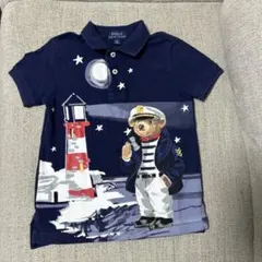 【美品】Polo Ralph Lauren クマデザイン ポロシャツ 4T