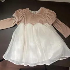 petit main パフ袖シフォンワンピース 90cmのサムネイル