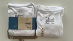新品未使用　無印良品　さらっと綿　Vネック半袖Tシャツ　Lサイズ　白色　2枚