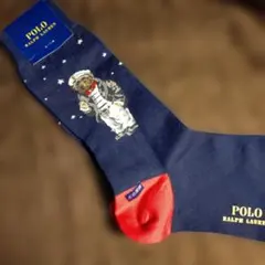 新品ポロラルフローレンメンズソックス1点左右異柄