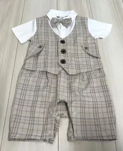 ベビーフォーマルロンパース　半袖80