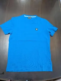 EA7 VネックTシャツ 青