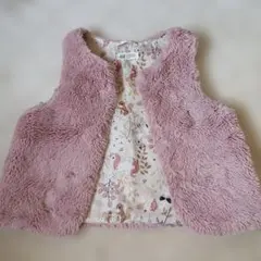 H&M ピンク ベビーベスト US 8/10