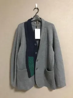 新品 Kolor ニット 切り替え アシンメトリー テーラード ジャケットのサムネイル