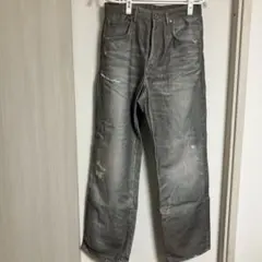 ザラ　ZARA ダメージ加工 バギー　ワイド　デニムパンツ