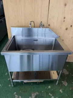 SUNWAVE 業務用 二槽シンク ステンレス 150×75×100cm - メルカリ