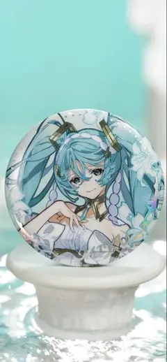 ①初音ミク Yoneyama Mai 銀箔押し 缶バッジ 米山舞