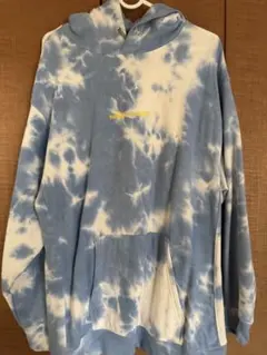 オーラル タイダイパーカー 青と白