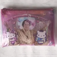 マツケンサンバ × ハローキティ クリアフラットポーチ S ミラーボール 1点