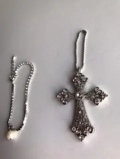 新品　ネックレス・ブレスレットになるバッグチャーム2点・ネックレスチェーン付