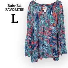 Ruby Rd. 【L】USA 海外古着 総柄トップス 90s風 カラフル