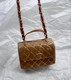 アスティエ ド ヴィラット　クリスマスオーナメント　ハンドバッグ　ベージュ