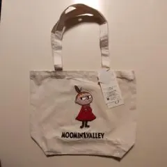 新品【Moomin Valley リトルミイ さがら刺繍トートバッグ アイボリー