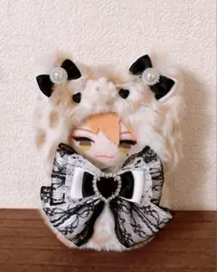 【パールチェーン付け外し可能】にじぱぺっと ぬい服 着ぐるみ 10cm