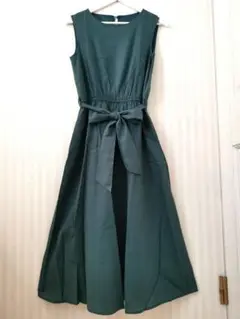 セール中！イング ノースリーブ ロングワンピース グリーン