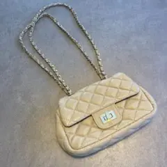 ドゥドゥ DOUDOU チェーンミニポシェット キルティング ミニバッグ レザー