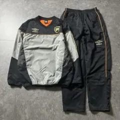 00s アンブロ UMBRO 中綿 ピステセットアップ 切替 テック Y2K M