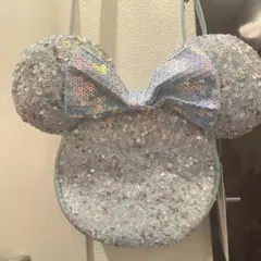 新品タグ付き　ディズニー スパンコール ピンク ショルダーバッグ ミニーちゃん