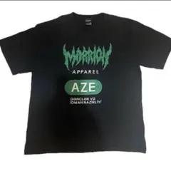MORRION APPAREL☆ AZE Tシャツ ブラック 半袖