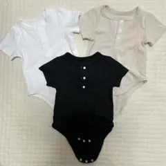SHEIN ロンパース 3-6M 3枚セット　ボディスーツ