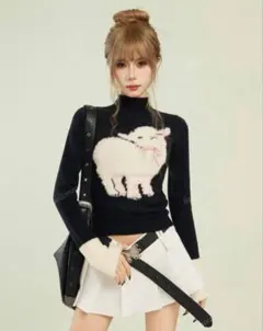 フワフワニットセーター