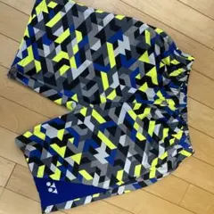YONEX テニス バドミントン ハーフパンツ 幾何学模様 柄パン 青 - メルカリ