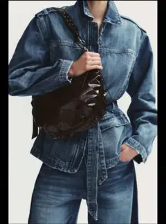 ZARA フリンジショルダーバッグ