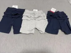 フリル付きショートパンツ3点セット　80 90 保育園着