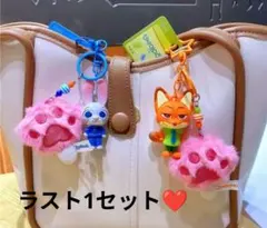 大人気 ディズニー ズートピア ニック ジュディ 2個セット 肉球デザイン