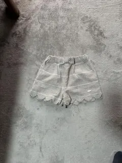 petit main スカラップショートパンツ 80cm 90cm グレージュ