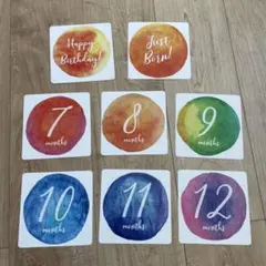 ベルメゾン　月齢カードセット ハーフバースデーから12ヶ月