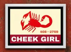 CHEEK GIRL・TEDDY 【A4サイズ写真ポスター額装付き２点セット】