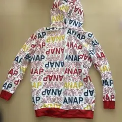 ANAP ロゴプリント フード付きパーカー