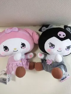ゆるかわサンリオキャラクターズ Lぬいぐるみ クロミ マイメロディYK学園高等部