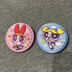 パワーパフガールズ 刺繍缶バッジセット ブロッサム バブルス